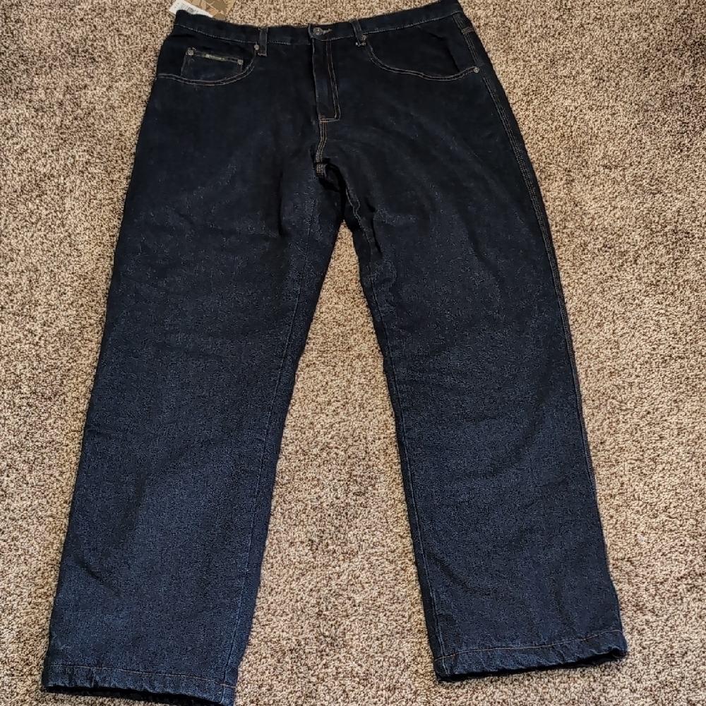 NEW BC Clothing Company Fleece Lined Men's Jeans Size 38x34 Blue NEW